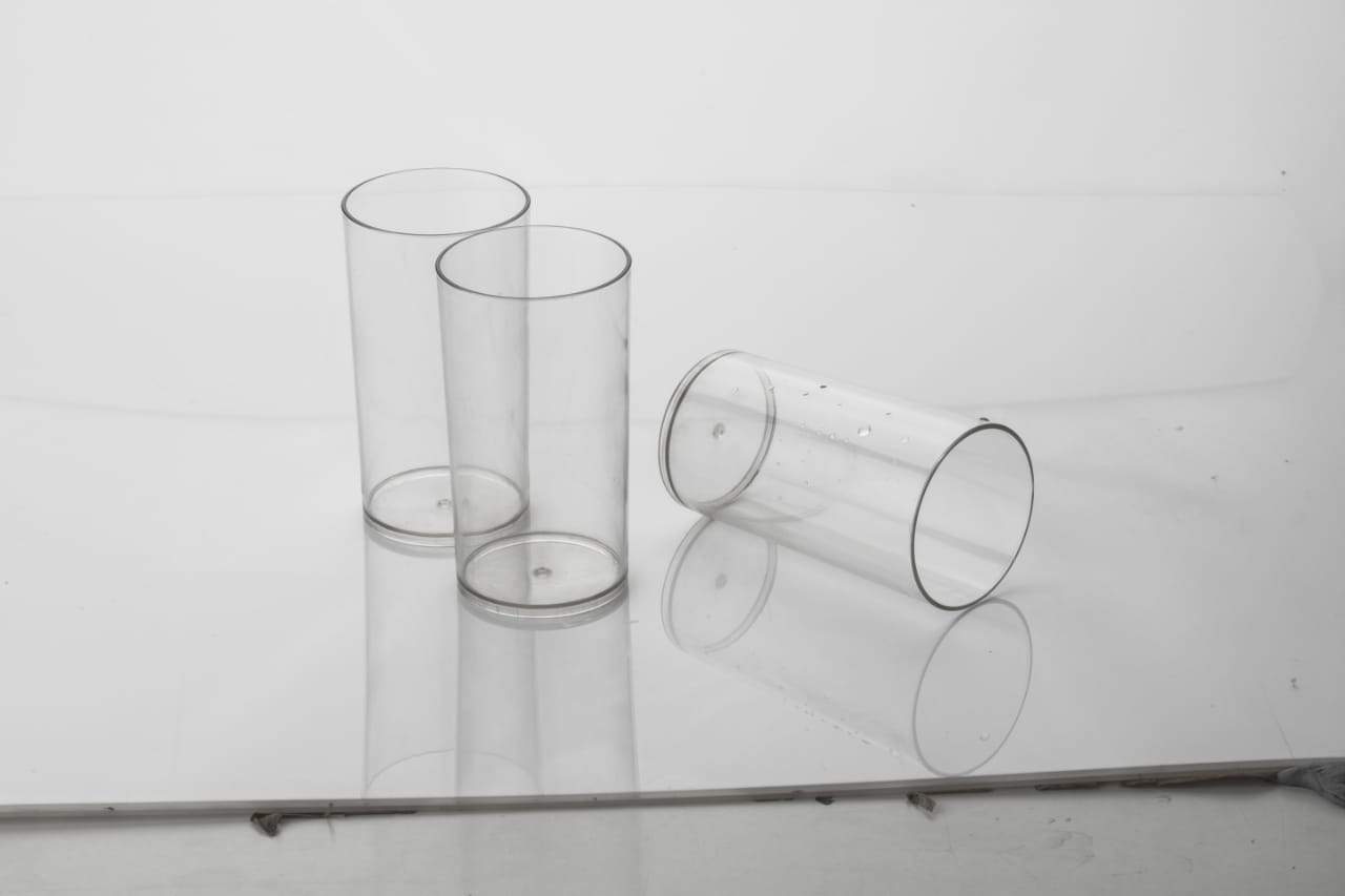 2027 Maitri Heavy unbreakable Plastic Stylish look fully Transparent Large Glasses Set 300ml (6pcs) - SkyShopy 2027 Maitri Heavy unbreakable Plastic Stylish look fully Transparent Large Glasses Set 300ml (6pcs) - SkyShopy